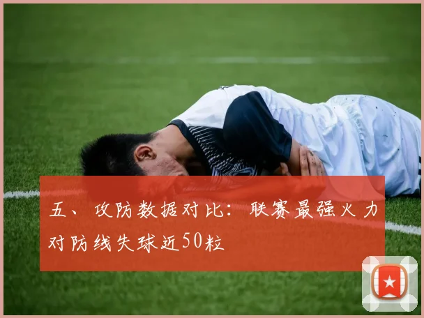 五、攻防数据对比：联赛最强火力对防线失球近50粒