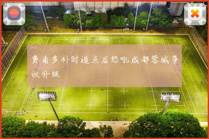费南多补时造点后怒吼成都蓉城争议升级